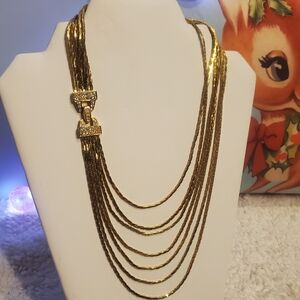 Vintage Nolan Miller Stunning Multi-Strand Necklace